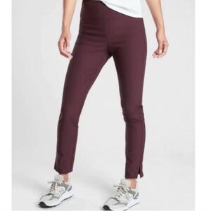 Athleta - Women's Size 4 Wonder Slim Ankle Pants - Burgundy -Used- READ